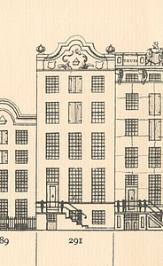 Herengracht 291, tekening Caspar Philips
