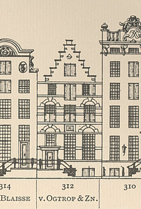 Herengracht 312 , Tekening Caspar Philips