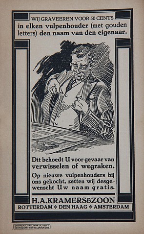 Herengracht 125 Advertentie van H.A. Kramers & Zoon