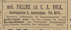 Koningsplein 02 1906 koeling Algemeen Handelsblad 23-03-1906