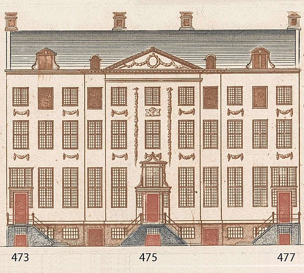 Herengracht 473-477, uitgave Cornelis Danckerts