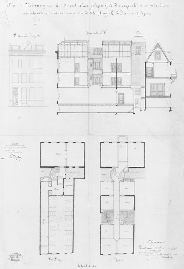 Herengracht 124 ontwerp Laarman 1882 RCE