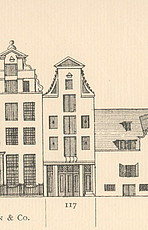 Herengracht 117, 1015 BE, tekening Caspar Philips