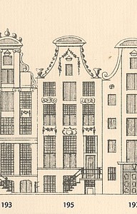 Herengracht 179, tekening Caspar Philips