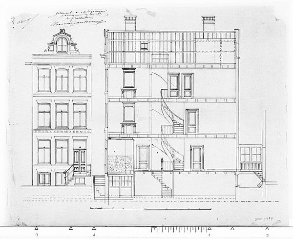 Herengracht 101 tekening 1871 1 SAA