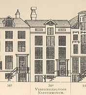 Herengracht 540, tekening Caspar Philips