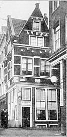 Herengracht 243a Het oude pand vlak voor de afbraak in 1900