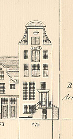 Herengracht 275, tekening Caspar Philips