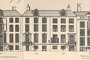Herengracht 542, tekening Caspar Philips