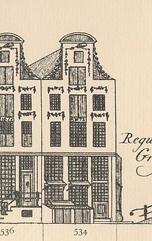 Herengracht 534, tekening Caspar Philips