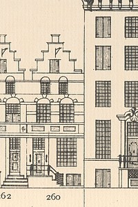 Herengracht 260 tekening Caspar Philips