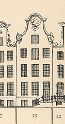 Keizersgracht 19, tekening Caspar Philips