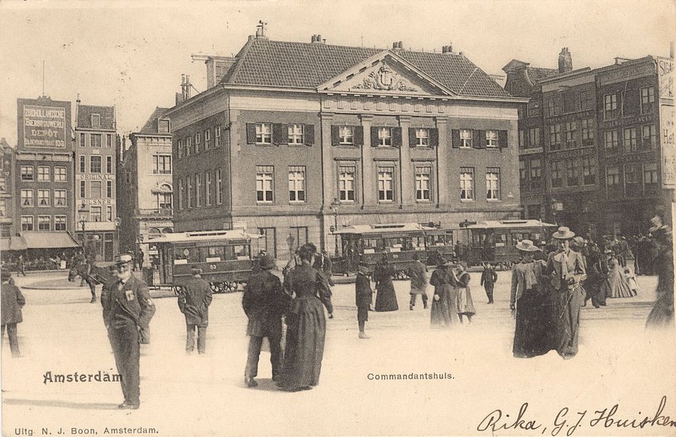 Dam met het Commandantshuis, Amsterdam