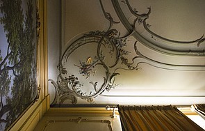 Herengracht 550 achterkamer plafond hoekversiering