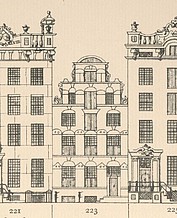 Keizersgracht 223 Tekening Caspar Philips