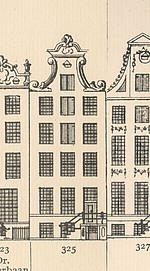 Keizersgracht 325, Tekening Caspar Philips