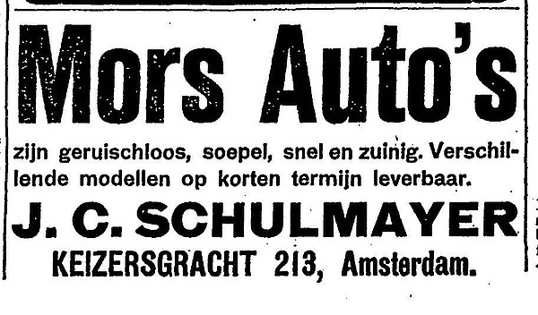 Keizersgracht 213 1913 Mors verkoop Het Centrum 06-10-1913