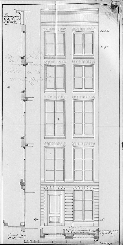 Keizersgracht 772 bouwtekening 1862 -1 SAA