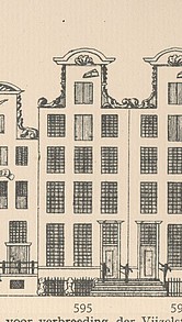 Keizersgracht 595, Tekening Caspar Philips