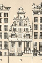 Keizersgracht 75 tekening Caspar Philips