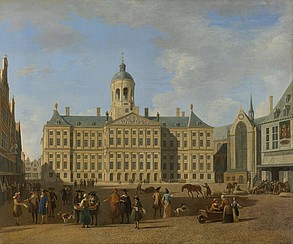 Het stadhuis op de Dam te Amsterdam uit 1693