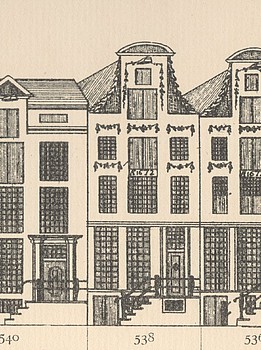 Herengracht 538, tekening Caspar Philips