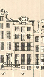 Keizersgracht 254 Tekening Caspar Philips