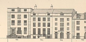 Keizersgracht 601-605, Tekening Caspar Philips