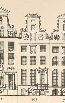 Keizersgracht 393, Tekening Caspar Philips