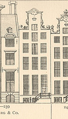 Herengracht 239 ,tekening Caspar Philips