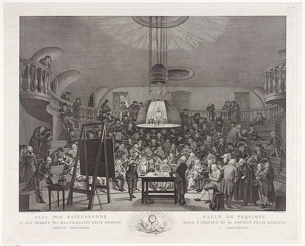 Keizersgracht 324 Zaal natuurkunde 1801