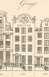 Keizersgracht 212 Tekening Caspar Philips