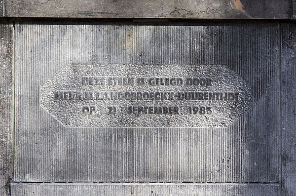 Keizersgracht 279-283 Eerste steen