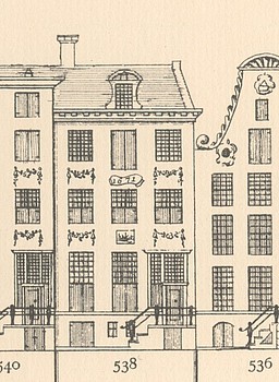 Keizersgracht 538 Tekening Caspar Philips