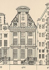 Keizersgracht 401, Tekening Caspar Philips