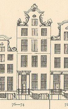 Keizersgracht 74, Tekening Caspar Philips