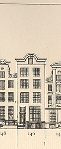 Herengracht 146 tekening Caspar Philips
