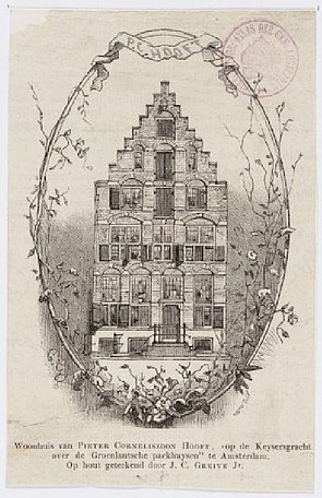 Keizersgracht 65, prent uit 1881, Stadsarchief Amsterdam