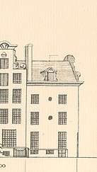 Keizersgracht 200  Westermarkt 1  Tekening Caspar Philips