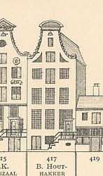 Herengracht 4, Tekening Caspar Philips