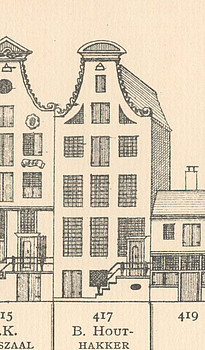 Herengracht 4, Tekening Caspar Philips
